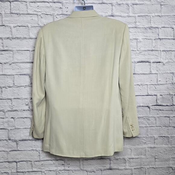 Tasso Elba Mens Sport Coat Size 42 Blazer Suit Jacket 100% Spun Silk 3 button - Picture 2 of 16